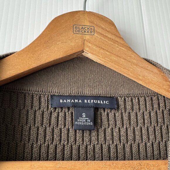 Banana Republic Olive Green Sz S Belted Button Front Cardigan Sweater Women’s - Picture 4 of 14